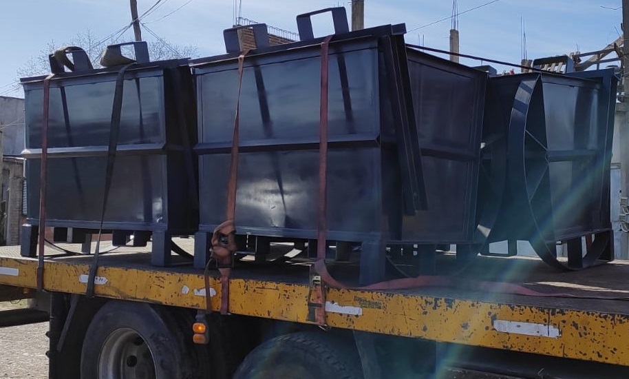 Capachos volcadores para producción